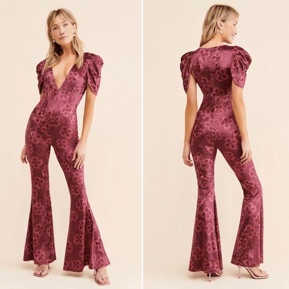 Free People Pants - Free People Rosaline Jumpsuit - Red